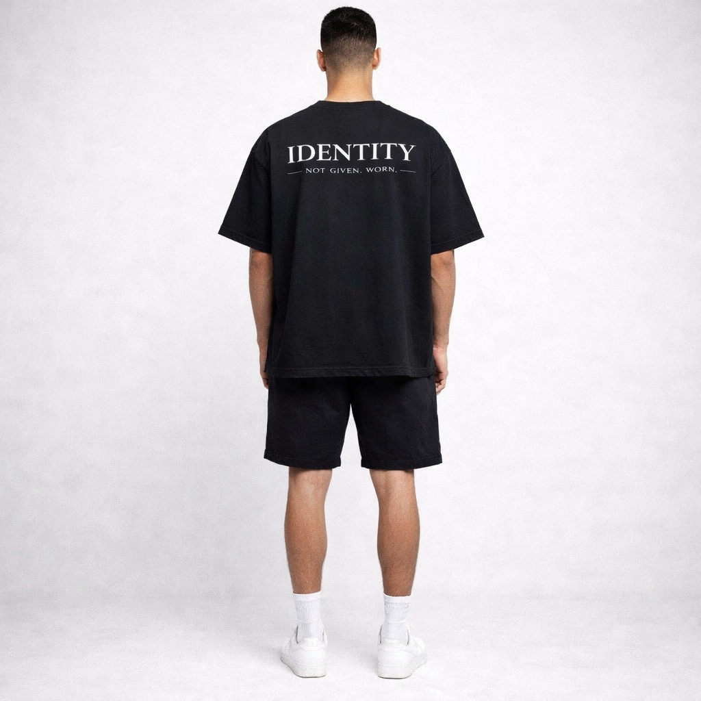 DROP 01 — Oversized Tee (Black & Off White)